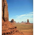 thumbnail image 3 of American Duvet Cover Set, Scenic View of Monument Valley Sandstone Butte Rocks Wild West Desert Landscape, Decorative 3 Piece Bedding Set with 2 Pillow Shams, Queen Size, Cinnamon Blue, by Ambesonne, 3 of 3