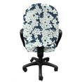thumbnail image 3 of Daisy Office Chair Slipcover, Floral Bouquets Seasonal Growth Beauty Blossom Spring Romantic Flourish, Protective Stretch Decorative Fabric Cover, Standard Size, Pale Blue White, by Ambesonne, 3 of 5