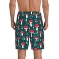 thumbnail image 3 of Daiia Amanita Mushroom Mens Woven Stretch Pajama Short,Short Pajama Pants-XX-Large, 3 of 9