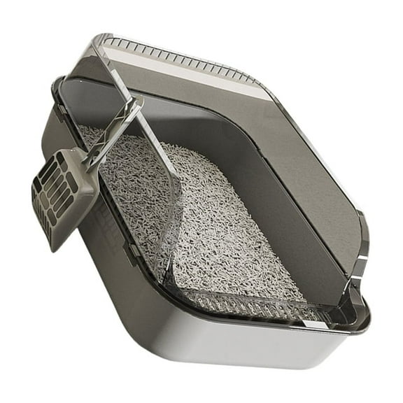 Extra Large Cats Litter Box High Side Splashing Thickened Construction Easy to Large Pet Bathroom