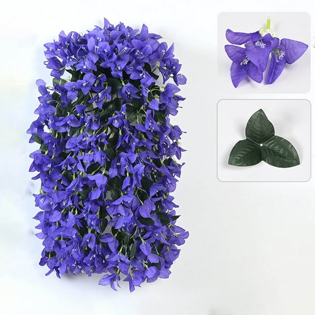 Buganvillas Artificiales para Colgar En La Pared | Flores Artificiales de Imitación de Enredaderas de Plástico | Decoración Ligera y de Bajo Mantenimiento para Jardín, Patio, Techo, Interior y Exteri