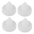 thumbnail image 5 of WASHWEPE Clutch Pedal Stop Pad Brake Pedal Stopper White ABS 4Pcs Prevent Excessive Travel, 5 of 8