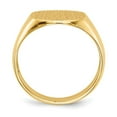 thumbnail image 2 of Auriga Fine Jewelry 14K Yellow Gold 12.0x13.5 mm Open Back Signet Ring for Men Size 10, 2 of 6
