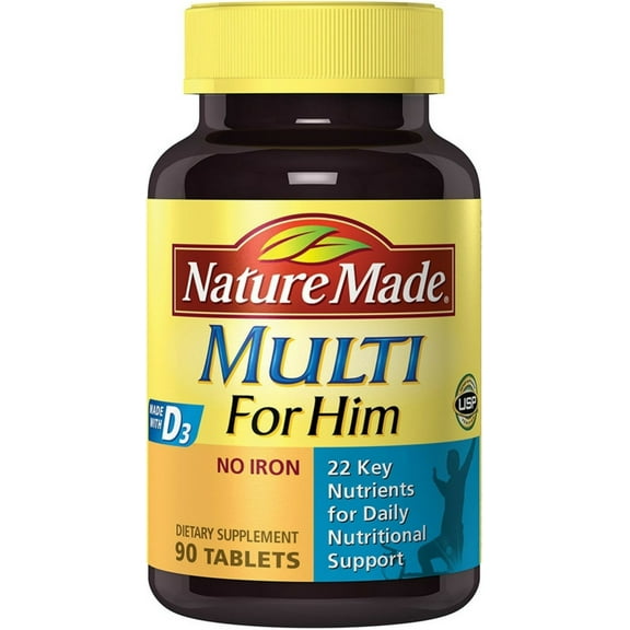 Nature Made Multi For Him 90 Tablets (Pack of 4)