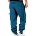 thumbnail image 5 of FDGIU Men's Relaxed Fit Cargo Joggers - Drawstring Stretch Waist Pants for Workout, Hiking, 5 of 7