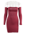 thumbnail image 4 of Women's Tube Dress Mini Bodycon Tight Fitted Bandeau Short Pencil Dress, 4 of 5