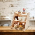 thumbnail image 6 of 2-Tier Retail Table Display Stand Detachable Wooden Display Shelf Portable Retail Wooden Display Riser for Retail Table Top Counter Top Craft Shows Farmers Market Burlywood DIY, 6 of 6