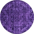 thumbnail image 1 of Ahgly Company Indoor Round Abstract Purple Modern Area Rugs, 8' Round, 1 of 4