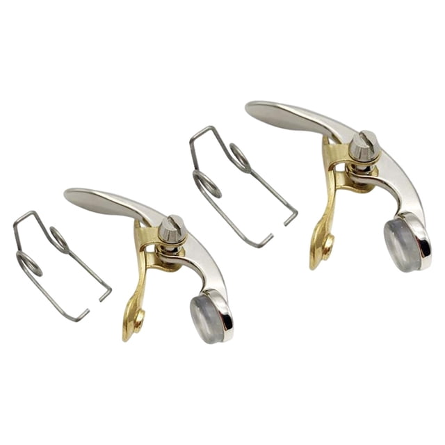 2 piezas de descarga de metal para instrumentos de viento de trompeta CUTICAT Válvulas de descarga de trompetas