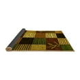 thumbnail image 2 of Ahgly Company Indoor Square Abstract Yellow Modern Area Rugs, 3' Square, 2 of 4