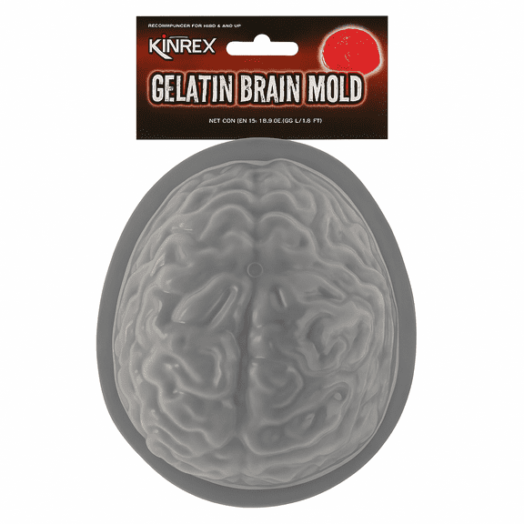 KINREX Halloween Brain Gelatin Mold – Plastic Jello Mold for Kids & Adults Party Fun