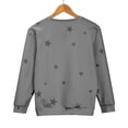 thumbnail image 5 of Bovemsi Womens Sweatshirts Women's Sports Shirt With Star Pattern Pullover Round Neck Long Sleeved Autumn Top Fall Fashion Outfits 2025 Clothes, 5 of 9