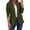 *3-Army Green, variant on Women's Lapel Collar Cropped Blazers,Open Front Long Sleeve Cardigans,Ladies Business Office Jackets For Women,Army Green,Size M