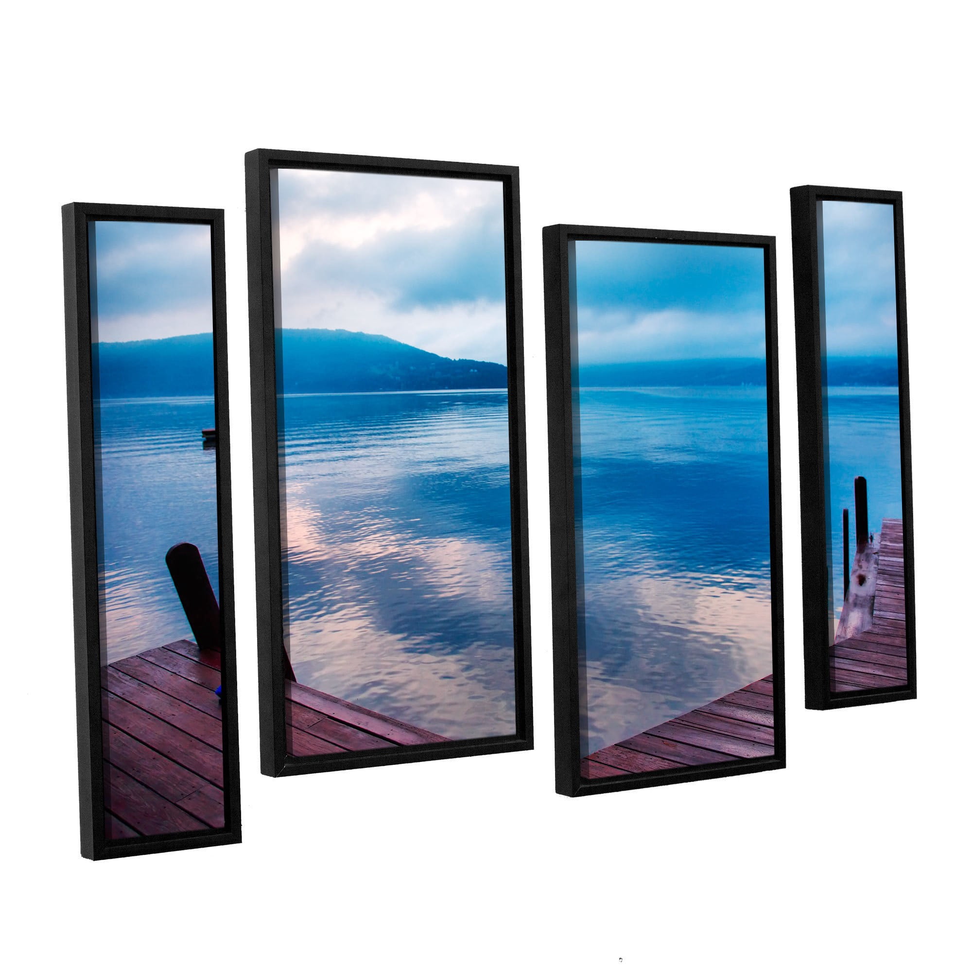 ArtWall Steve Ainsworth "Interlude Filtered" 4-Piece Floater Framed Canvas Staggered Set