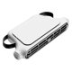 thumbnail image 2 of Ventilador de asiento del automóvil portátil 3 velocidades de enfriamiento de reposacabezas ajustable (USB) blanco, 2 of 8