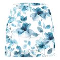 thumbnail image 6 of BiZtdJrK Womens Stretch Workout Skort Floral Printed High Waist Casual Summer Skirts Fashion Streetwear Skirts with Shorts on sale or clearance Blue S, 6 of 7