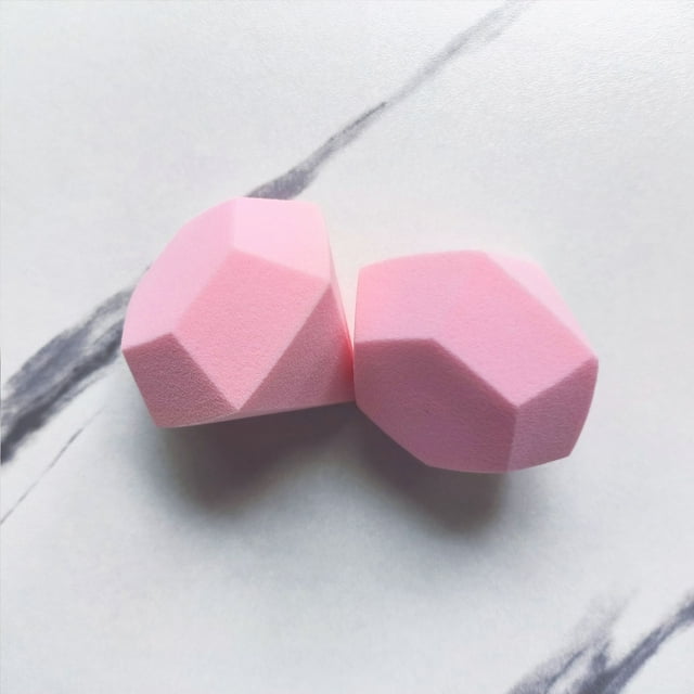 Nvzi Juego de 10 esponjas de belleza, esponja para difuminar maquillaje líquido y en crema, esponja para base de maquillaje natural, rosa A46
