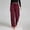 Red, variant on Aofany Womens Slacks Elastic Waist Straight Leg Pants Plus Size Casual Loose Commuting Trousers with Pockets