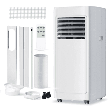 Simzlife 8000 BTU Portable Air Conditioner,Portable Indoor Air Cooler with Remote Control,White