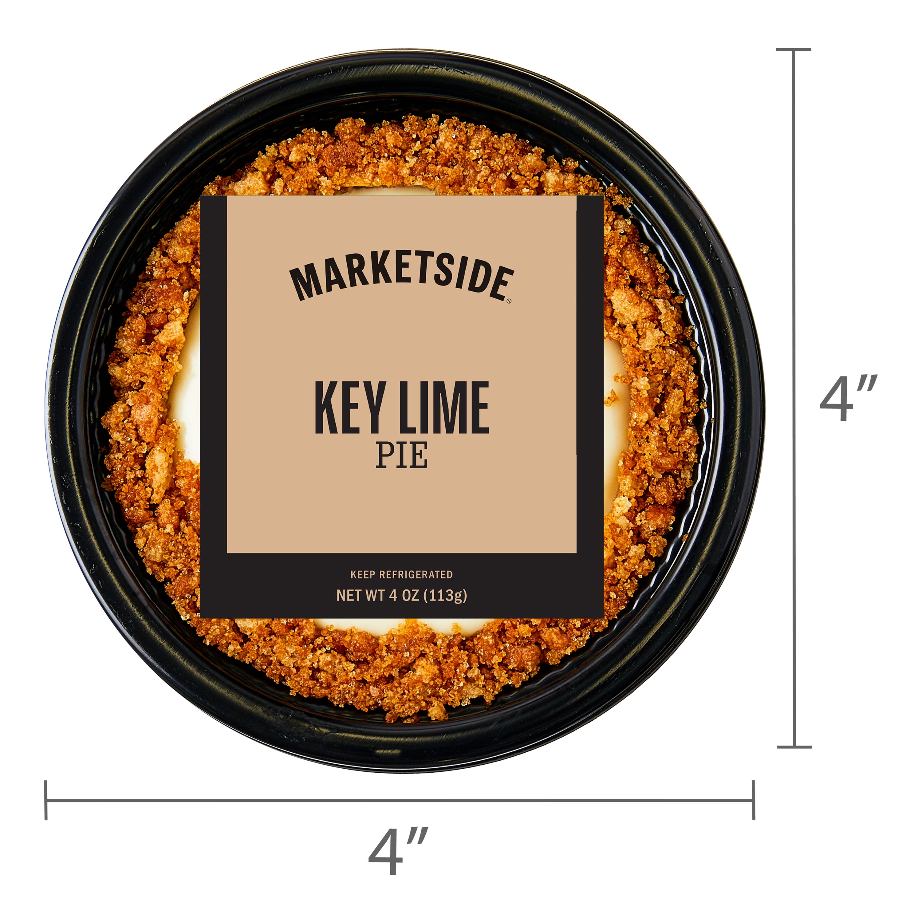Marketside 4-Inch Mini Key Lime Baked Pie, 4 oz Tray (Refrigerated)