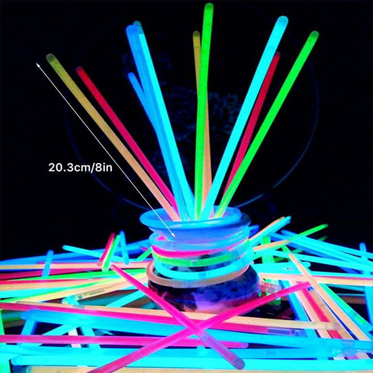 325pcs Glow In The Dark Party Favors, 300 Glow Sticks Bulk+25 Led Flashing  Glasses, Glow Party Accessories Decor,Glow In The Dark Party Supplies For