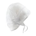 thumbnail image 3 of Waterproof Plastic Foldable Travel Rain Bonnet Hat with Ties One Size, 2 Pack, 3 of 4