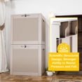 thumbnail image 5 of 31 Gallon Waterproof Resin Deck Box for Outdoor Storage, Light Brown, 5 of 5