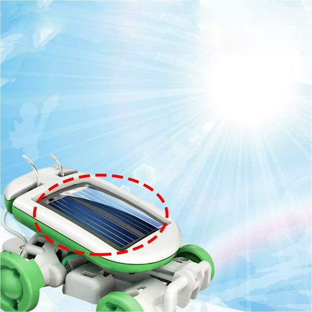 Kit de Robot Solar de energía de aprendizaje educativo DIY 6 en 1, juguetes para niños, regalo, Kit de ciencia Solar autoensamblado