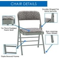 thumbnail image 4 of CozyBox 2-Pack Padded Folding Chairs with Steel Frame – Ideal for Indoor and Outdoor Events, Dining, and Parties, 4 of 4