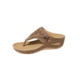 thumbnail image 2 of YOUYEDIAN Womens Orthopedic Sandals Arch Support Summer Flat Sandals Breathable Slip on Non Slip Beach Slippers Vacation Beach 2026 Orthopedic Shoes (Brown), 2 of 4