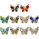 thumbnail image 1 of GOOHOCHY 10pcs Rhinestones Charms de uñas Mariposas Manicure Charms Decoración de arte de uñas, 1 of 8