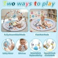 thumbnail image 3 of JoyStone Baby Gym Play Mat Activity Mat with 5 Detachable Toys, Round Tummy Time Play Mat for Newborns & Infants 0–12 Months, 3 of 11