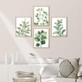thumbnail image 2 of PixonSign Framed Wall Art, Green Pastel Forest Fern Leaf Posters, Set of 4 Collage Nature Garden Wall Decor Prints, Nature Wilderness Adhesive Canvas Wall Décor, Classic Artwork - 8"x10" Natural, 2 of 5