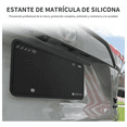 thumbnail image 3 of "Marco De Matrícula De Silicona Coche Universal 1 Par Belug, Negro  ", 3 of 5