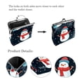 thumbnail image 3 of Snowman Stylish Coin Purse Wallet with 0.7 Microfiber Zinc Alloy Jaws, 4.3x4.7 in/11x12 cm Size, 3 of 7