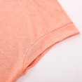 thumbnail image 6 of CUSTG Women's T-Shirts Summer Short Sleeved T Shirt Solid Color Tops Leisure O-Neck Tee, 6 of 8