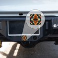 thumbnail image 4 of Hitch Cover Fits For 2-Inch Hitch,Aztec Pattern Design With Boho Style Vintage Colorsrubber Trailer Hitch Cover Tube Plug Insert,Car Exterior Accessories, Receiver Tube Hitch Plug, 4 of 6