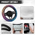 thumbnail image 4 of Uorisanigo Leopard Print Car Steering Wheel Protector 15 Inches Purple Steering Wheel Cover for Women Anti-Slip Car Steering Wheel Cover 15 Inches Flannel Car Accessories Gift for Birthday, 4 of 8
