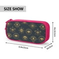 thumbnail image 4 of TEQUAN Large Capacity Pencil Case, Gold Evil Talisman Eyes Pattern Pencil Pouch 2 Compartments Pencil Bag (Pink), 4 of 7