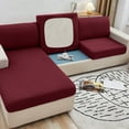 thumbnail image 3 of Rosnek Stretch Sofa Seat Cushion Cover Solid Color Couch Slipcover Furniture Protector, 3 of 5