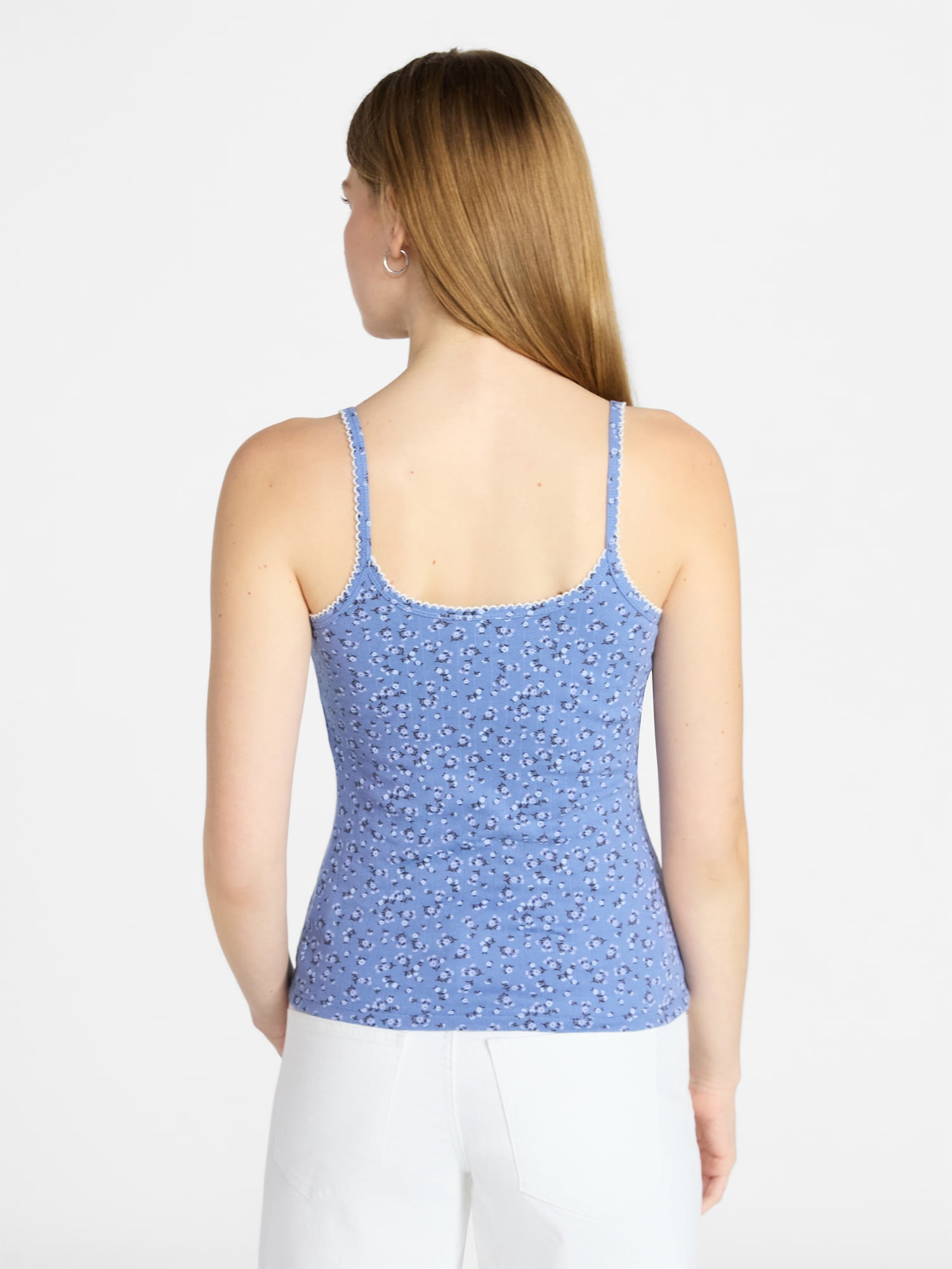 No Boundaries Pointelle Tank Top, Women's XXS-XXL