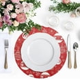 thumbnail image 5 of GZHJMY Christmas Light Balls Placemats 1Pcs,Holidays PVC Weave Place Mats Table Mats Non-Slip Easy to Clean for Home Kitchen BBQ Party Table Decor,15.4", 5 of 7