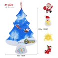thumbnail image 2 of Billuyoard Árbol de Navidad de fieltro DIY para colgar en la pared, árbol de Navidad Artificial con 30 adornos, decoración del hogar de Año Nuevo, Kits de decoración para fiestas Billuyoard HA037960-00, 2 of 6