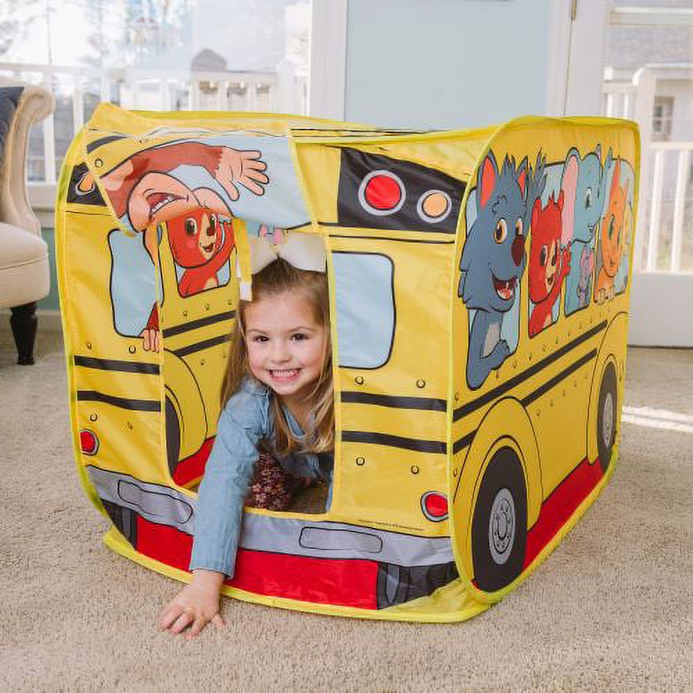 CoComelon Musical School Bus Pop Up Play Tent, Polyester Material Allows Indoor and Outdoor Use, Children Ages 3+ - image 4 of 7