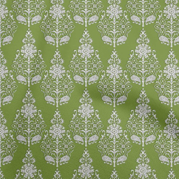oneOone Popeline de Coton Verte Tissu Bloc Fournitures de Courtepointe Imprimé Tissu de Couture au Yard 42 Pouces de Large-5a