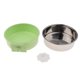 thumbnail image 5 of Comedero para mascotas Cuenco Dispensador de agua Jaula para alimentos Cuenco Ahorro de espacio 2 colores - Verde Yinane Alimentador de perro de mascota, 5 of 7