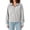 Gray, variant on Gytharion Women's Half Zip Sweatshirts Long Sleeve Turn Down Collar Casual Pullovers Drop Shoulder Solid Color Loose Fit Sporty Tops