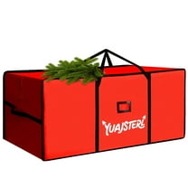 Christmas Tree Storage Bag, 7.5 Ft Christmas Tree Bag, Reusable Heavy Duty 600D Oxford Cloth, Built-in Double Mesh Bags, Double Zippers for Large Artificial Christmas Tree