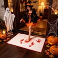 thumbnail image 6 of Twfbrm Halloween Bathroom Rug, 16 x 28 Inch Color-Changing Blood Bath Mat with Red Prints When Wet, Halloween Blood Carpet with Non-Slip Backing, Decorative Entryway Welcome Mat for Home, Bedroom, 6 of 8