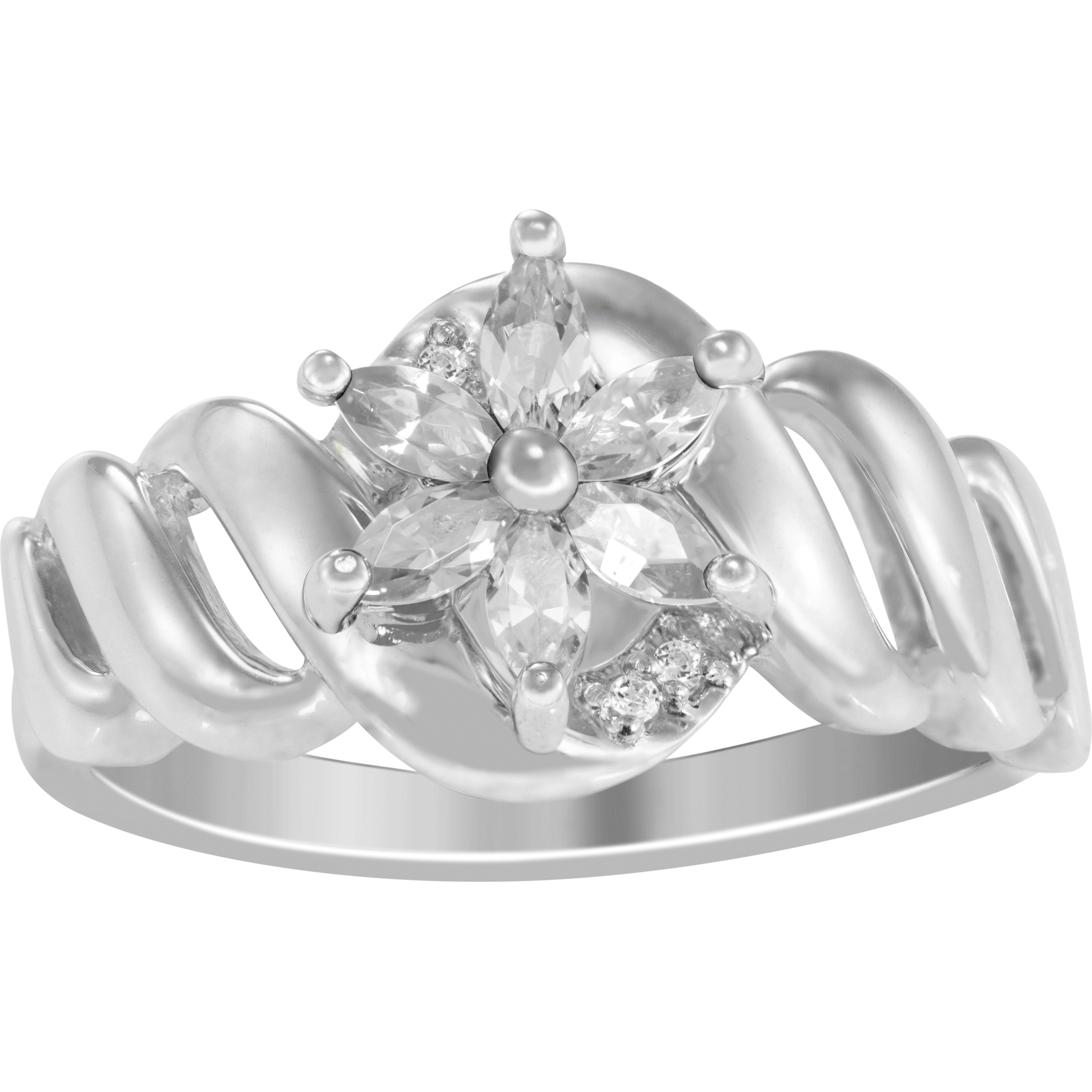 Keepsake Personalized Family Jewelry Starbright Birthstone Women's Ring available in Sterling Silver, 10k Gold Over Silver, and 10k Yellow and White Gold